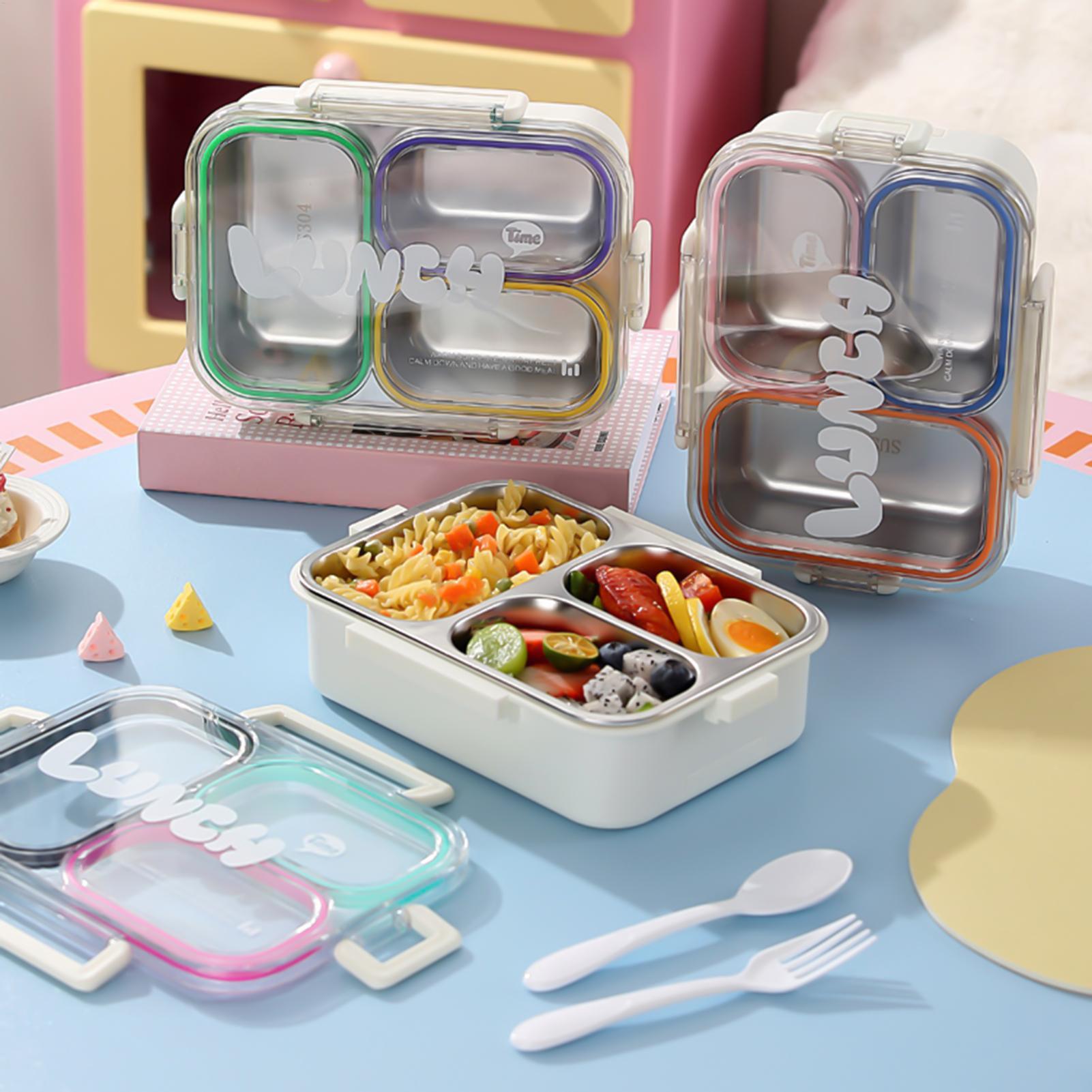 Food Storage With Dividers - Pojemnik na lunch ze stali nierdzewnej