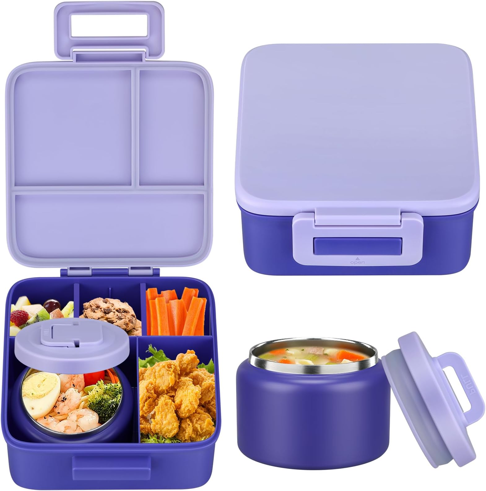 Food Storage Oven Safe - 1 Zestaw pojemników na lunch Bento