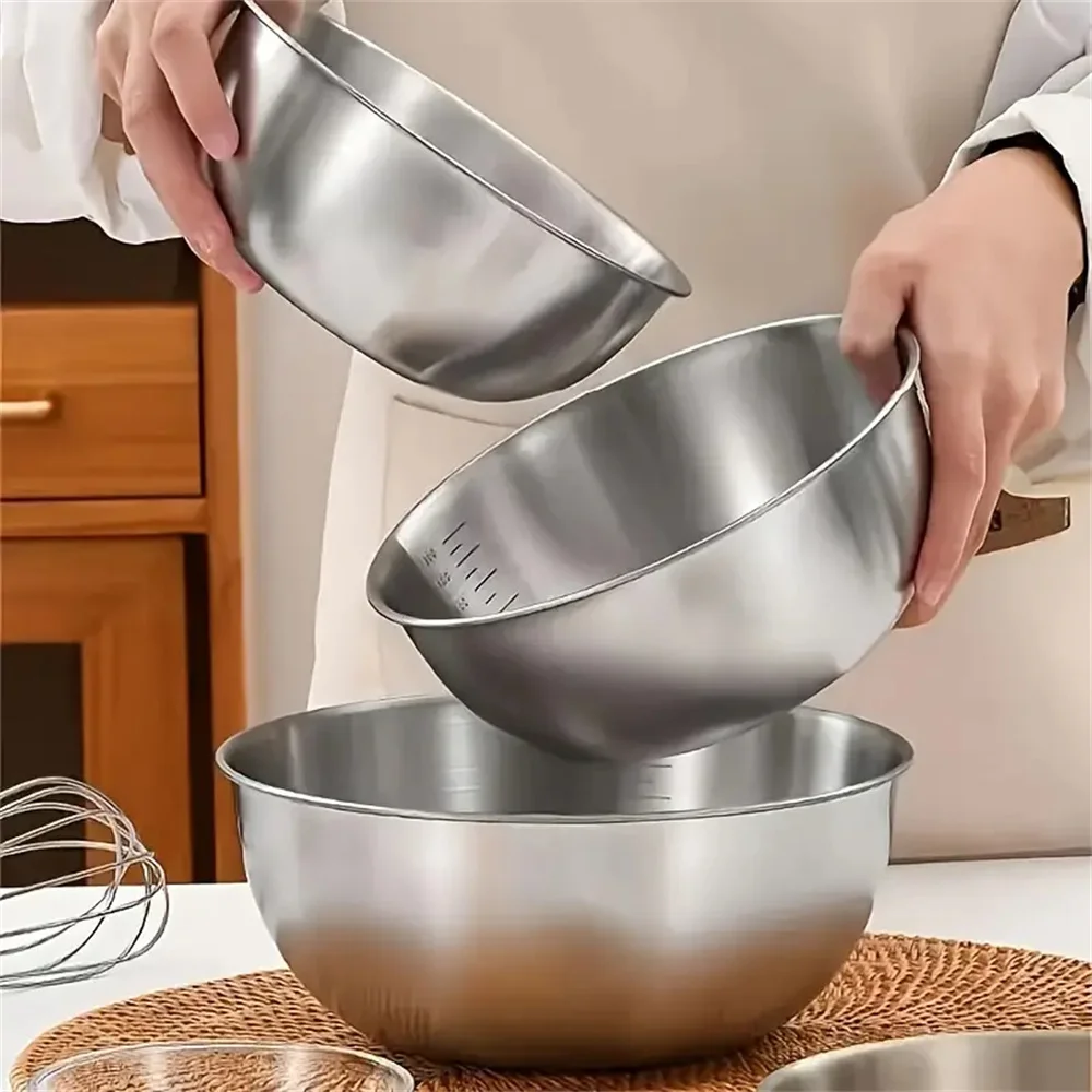 Food Storage Meals - Zestaw misk do mieszania ze stali