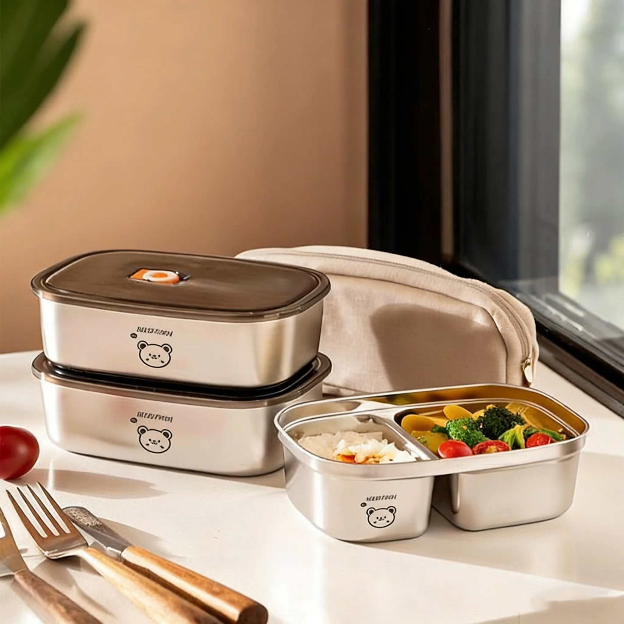 Food Storage Oven Safe - Duża pojemność, pojemnik na lunch ze