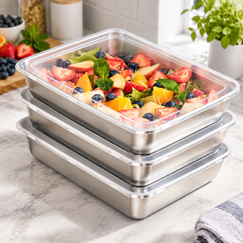 Food Storage Meals - Zestaw trzech pojemników na żywność ze