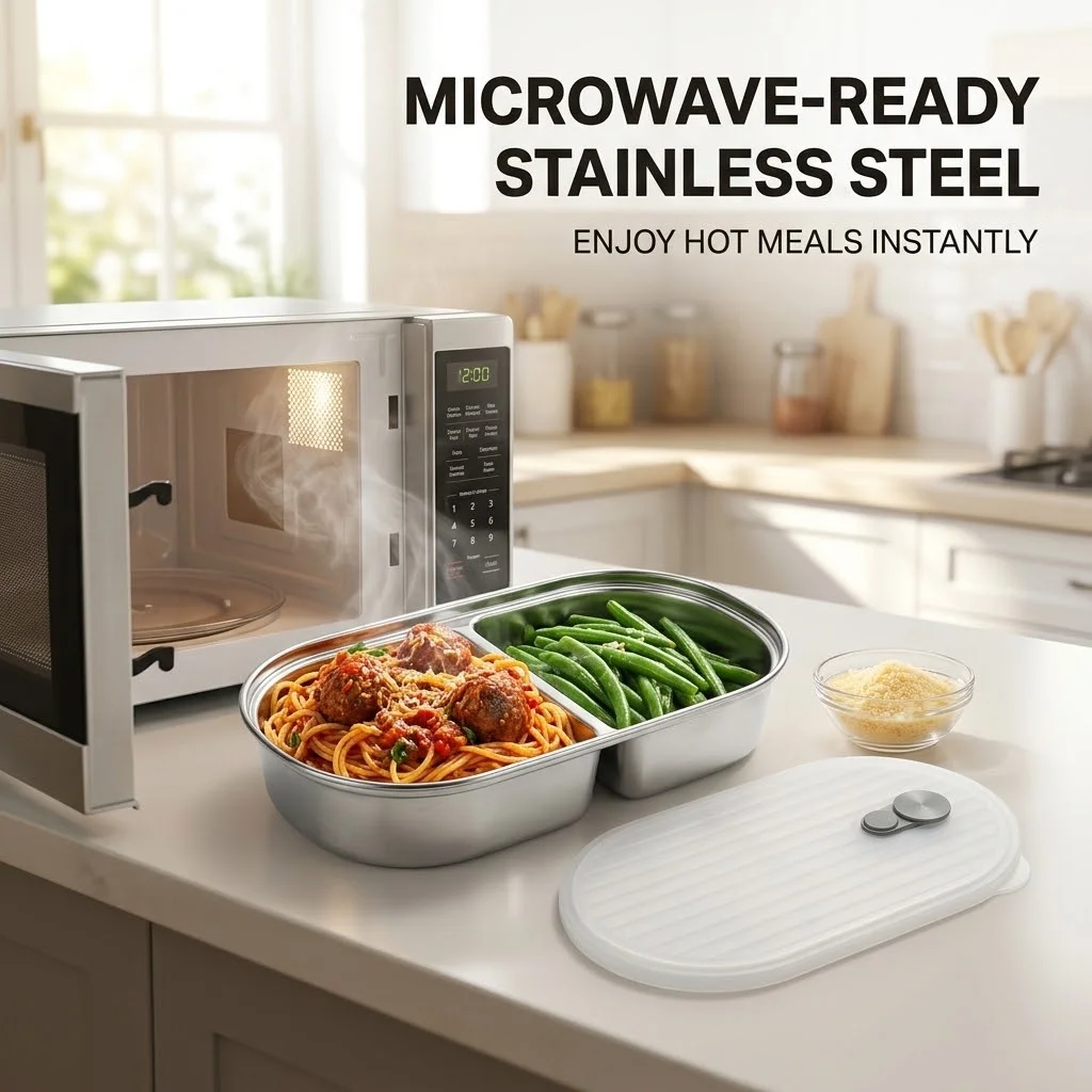 Pojemnik na lunch z nieprzepus – Food Storage With Dividers recenzja i cena