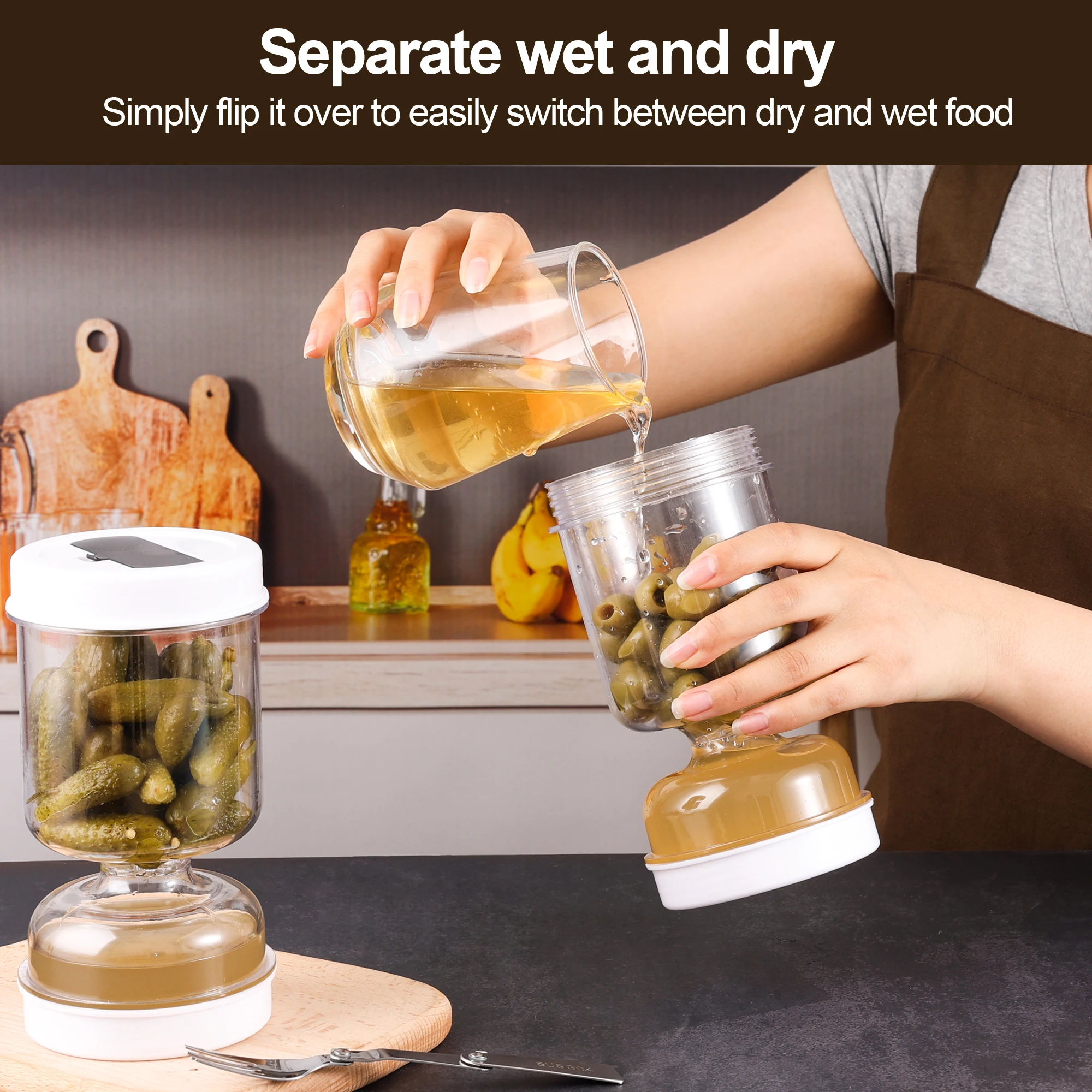 Słoik na ogórzki z widelcem Do – Food Storage With Dividers recenzja i cena