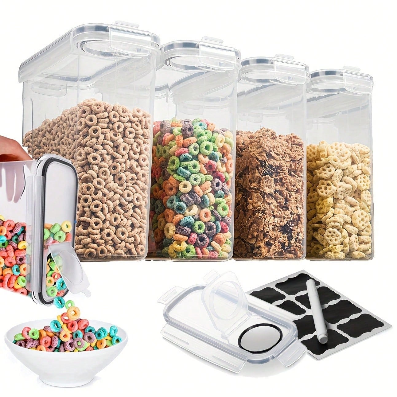 Szczelne pojemniki do przechow – Food Storage Labels recenzja i cena