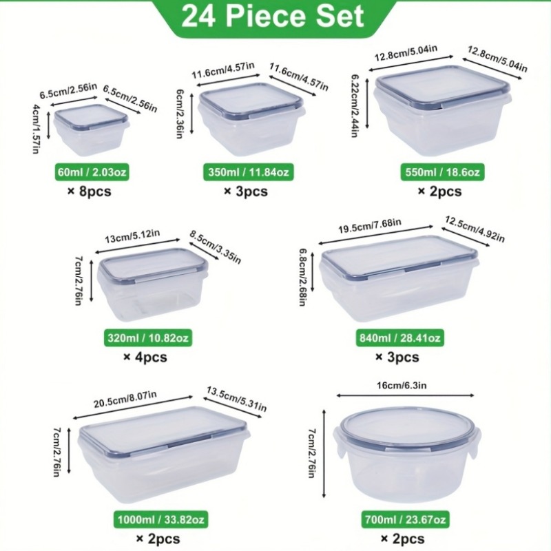 48-częściowy zestaw pojemników – Food Storage Meals recenzja i cena