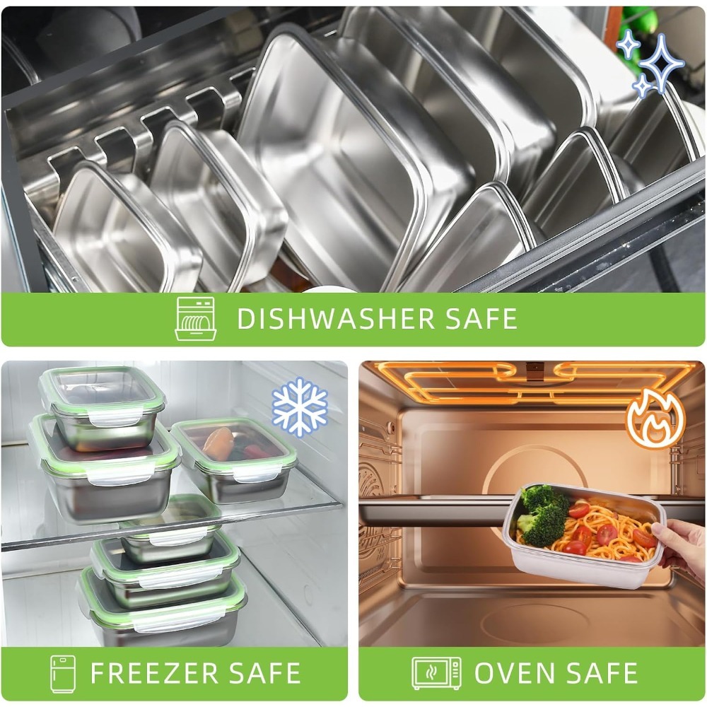 Zestaw pojemników na żywność 1 – Food Storage Oven Safe recenzja i cena